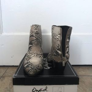 Qupid Snake Print Booties 🐍 NWOT
